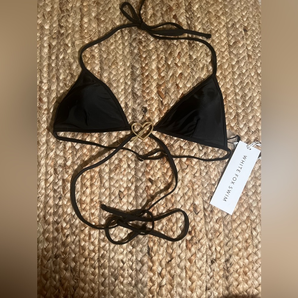 White Fox Boutique Black Bikini Top